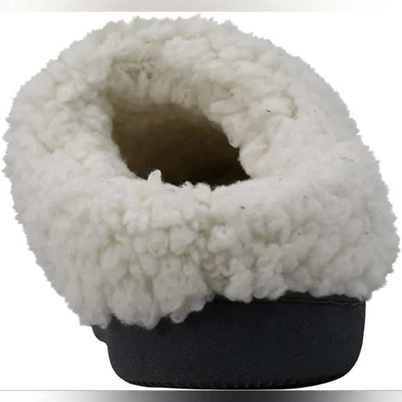 Nwt Muk Luks Women's Knit Clog Slipper With Faux Fur Trim ♥️ Winter - Picture 4 of 4